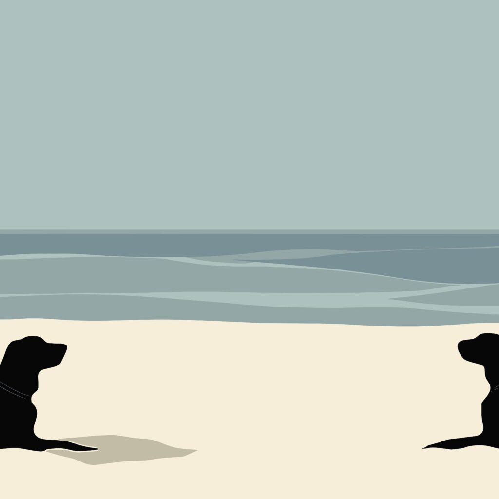 Beach Dogs Art