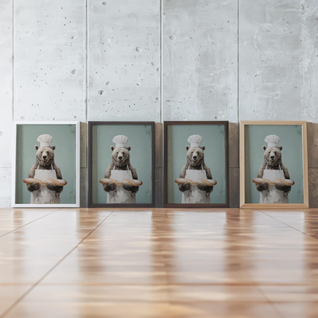 Bear Baker Chef Print