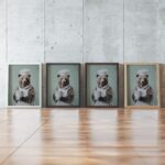 Bear Chef with Milk Kitchen Wall Art