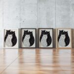 Black And White Bear Print