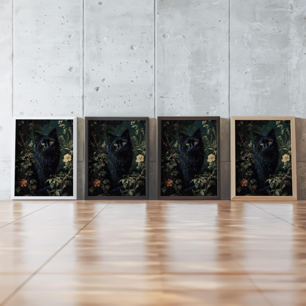 Black Cat Art Print