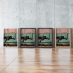 Black Dog Art Print