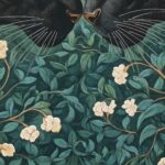 Black Panther Botanical Art Print