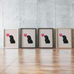 Black Pug Wall Art