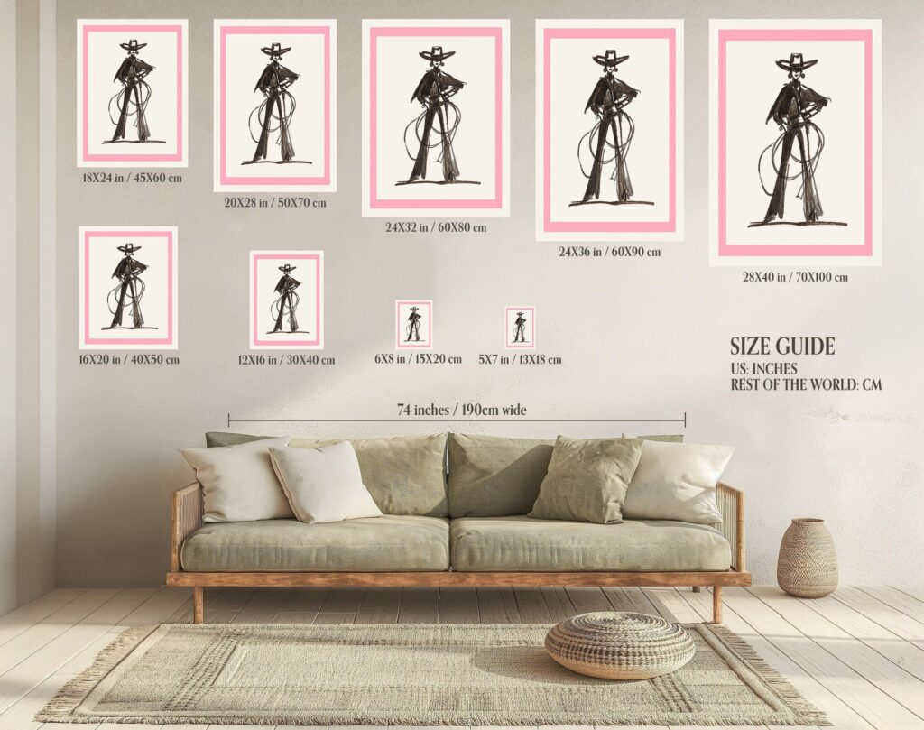 Boho Cowgirl Print