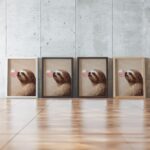 Bubblegum Sloth Wall Art