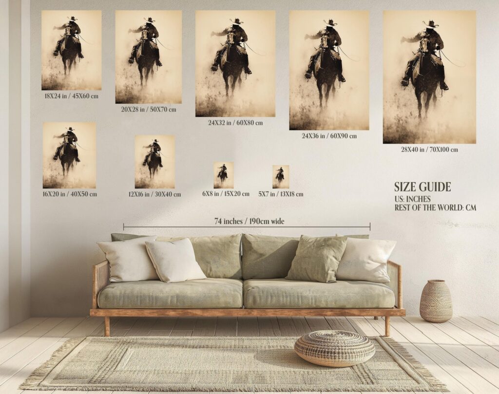 Bucking Bronco Rodeo Poster