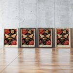 Bumblebee Floral Art Print