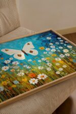 Butterfly and Flowers Print