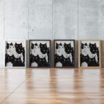 Cat Party Art Print