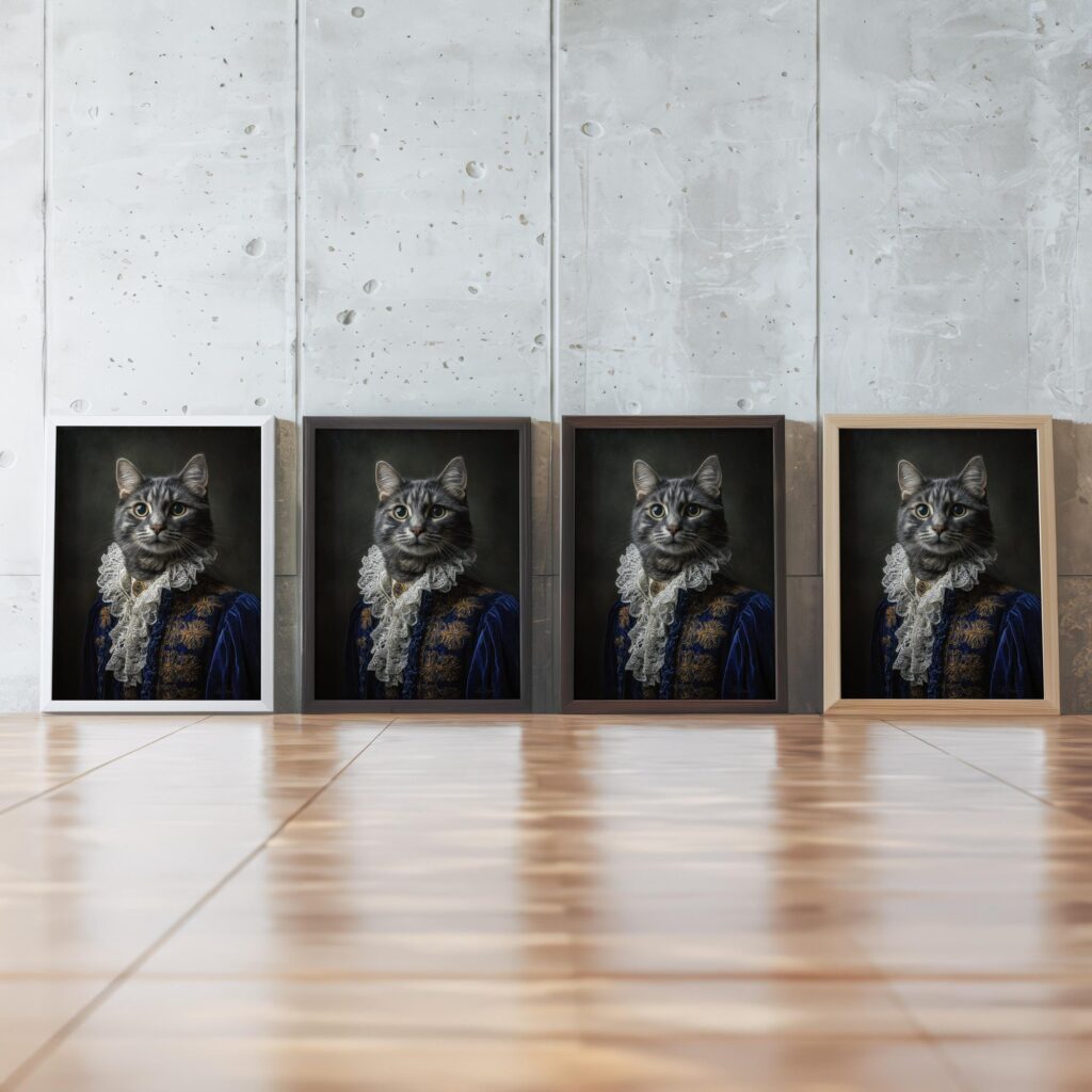 Cat Victorian Renaissance Wall Art