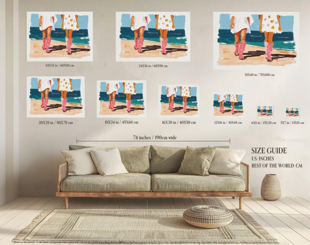 Coastal Cowgirl Print