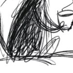 Coffee Scribble Cat Print