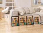 Colorful Cats in Sunglasses Print