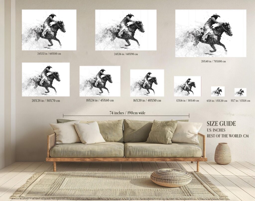 Cowboy and Horse Poster
