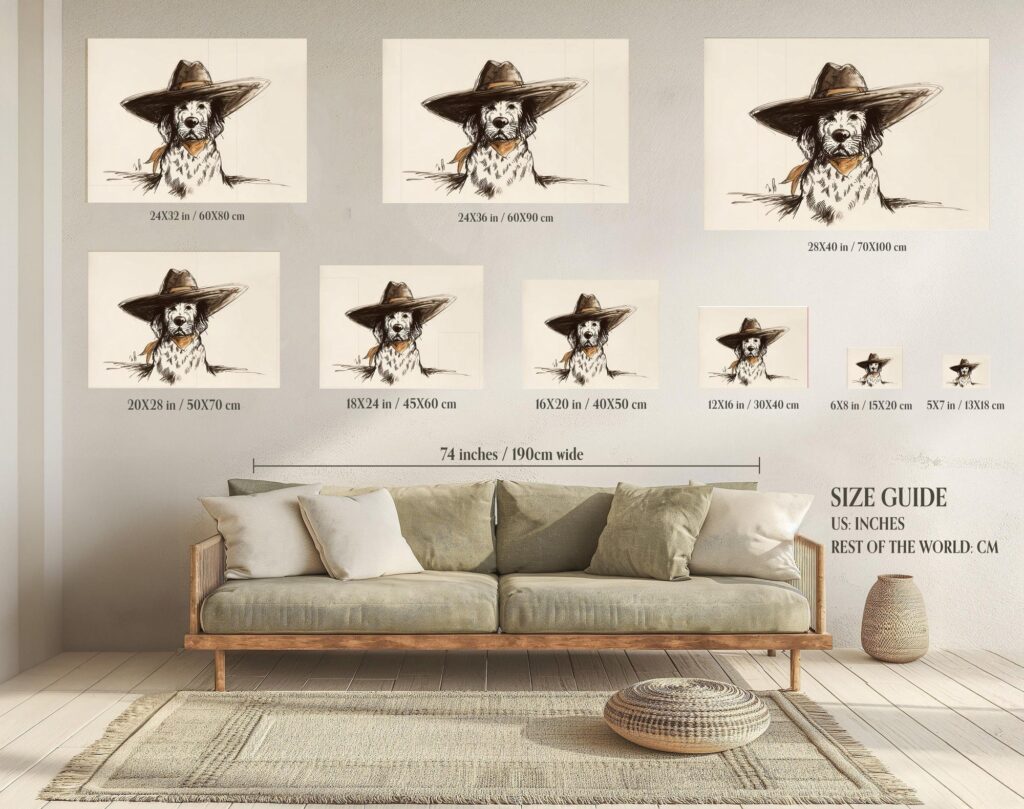 Cowboy Bandana Dog Print