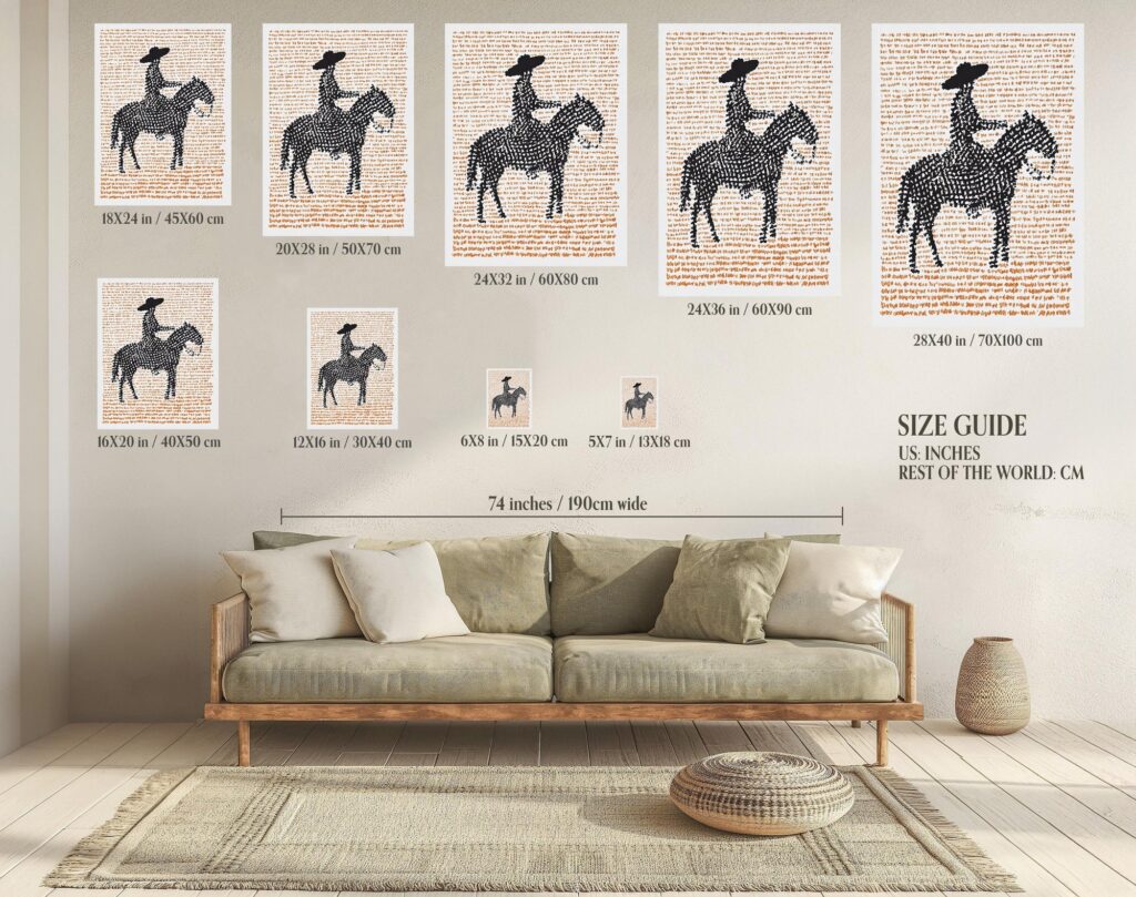 Cowboy Horse Western Wall Art