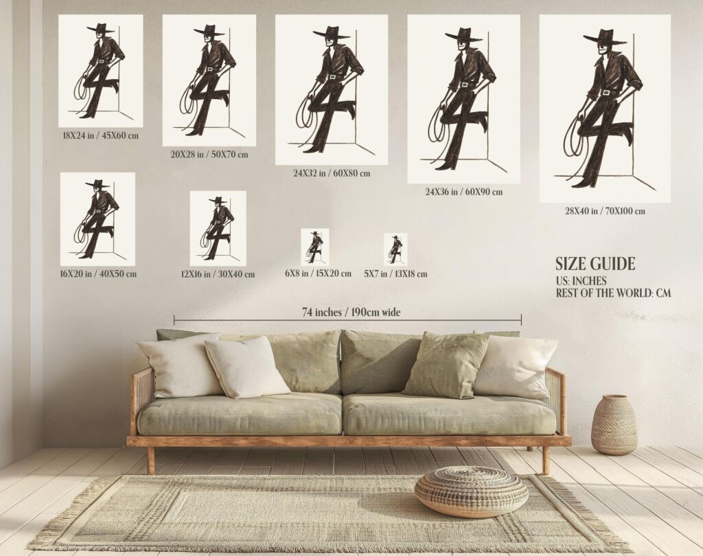 Cowboy Western Print