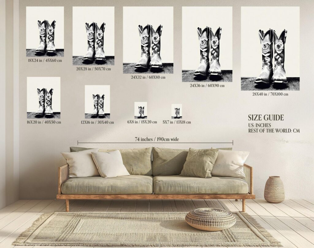 Cowgirl Boots Print