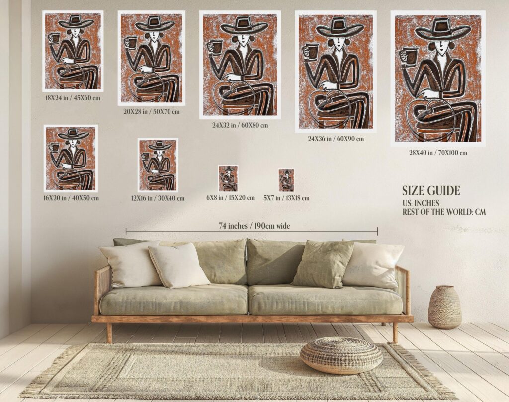 Cowgirl Coffee Cafe Print