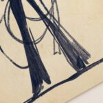 Cowgirl Lasso Navy Ink Print