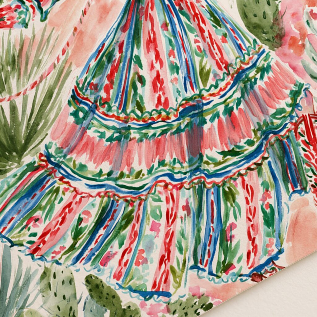 Cowgirl Lasso Western Desert Print