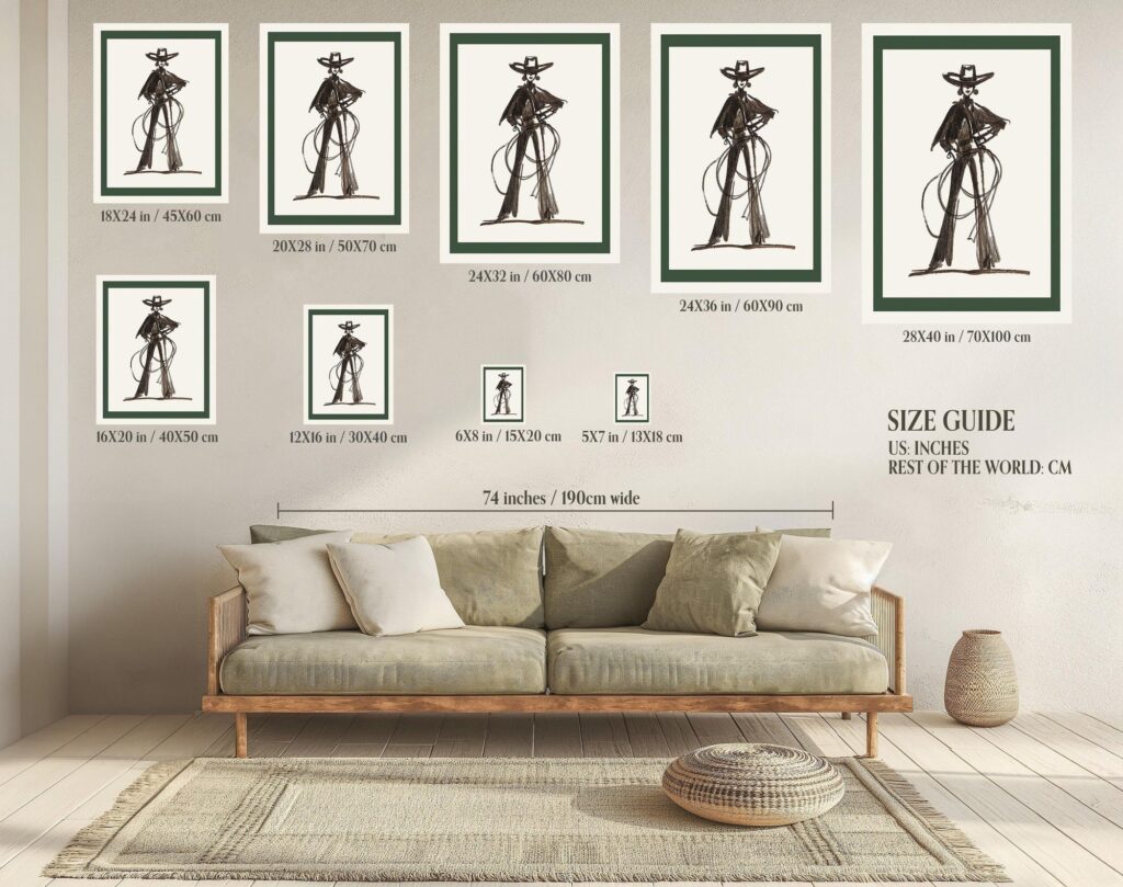 Cowgirl Roping Western Wall Art