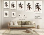Cowgirl With Guitar Art Print