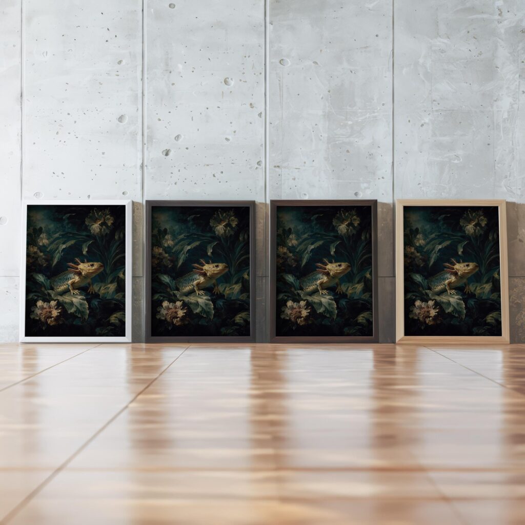 Dark Academia Frog Print Set of 3