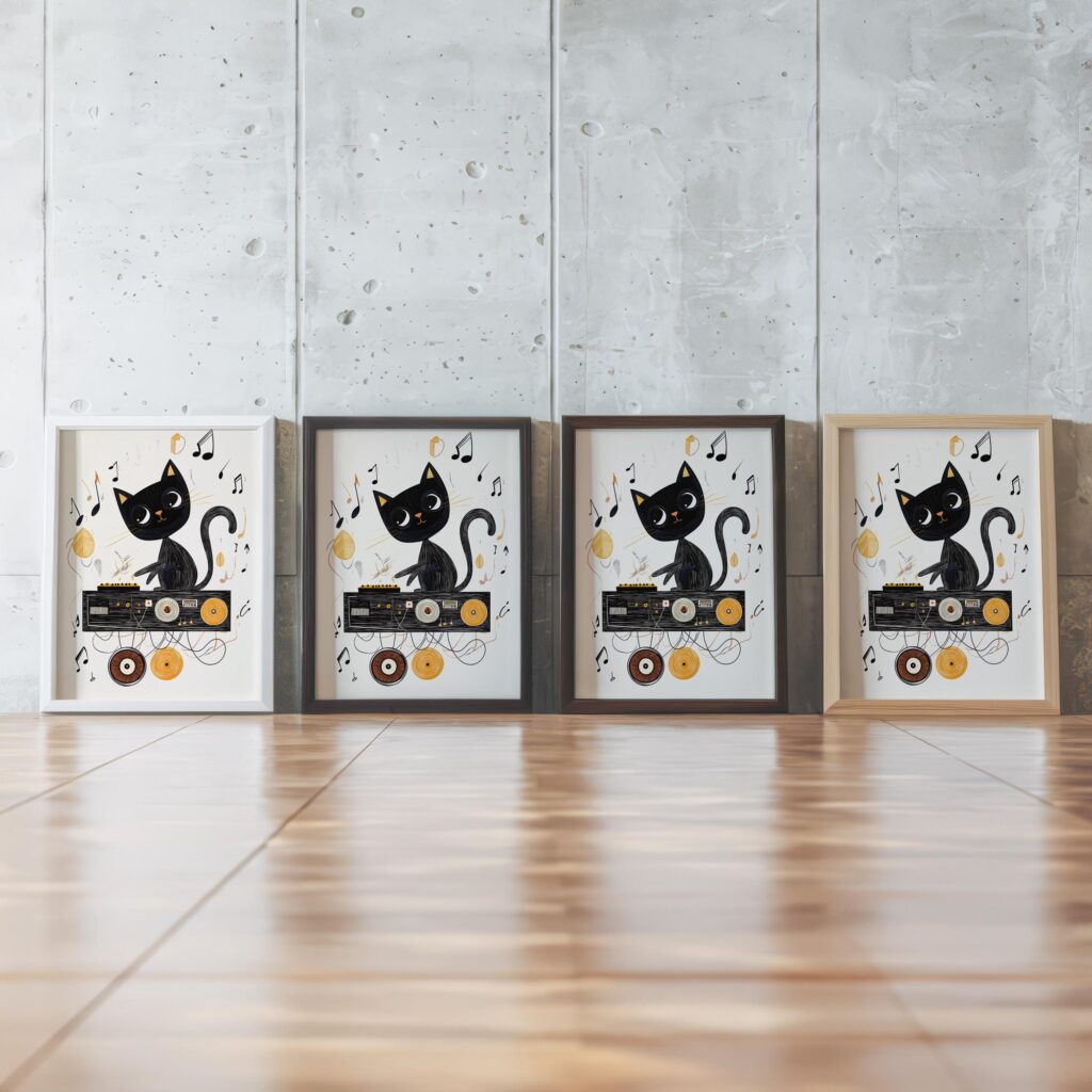 DJ Cat Print