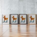 Dog in Cowgirl Boots Print