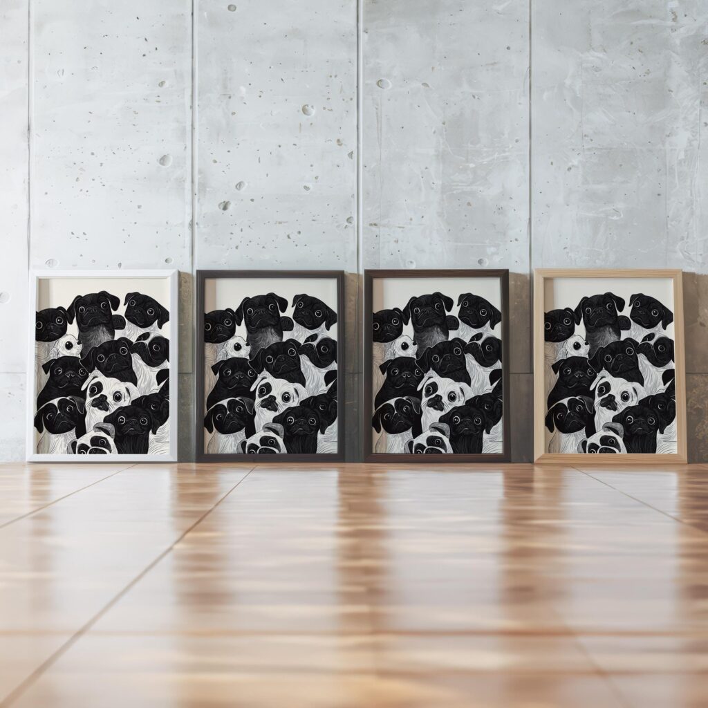 Dog Party Art Print