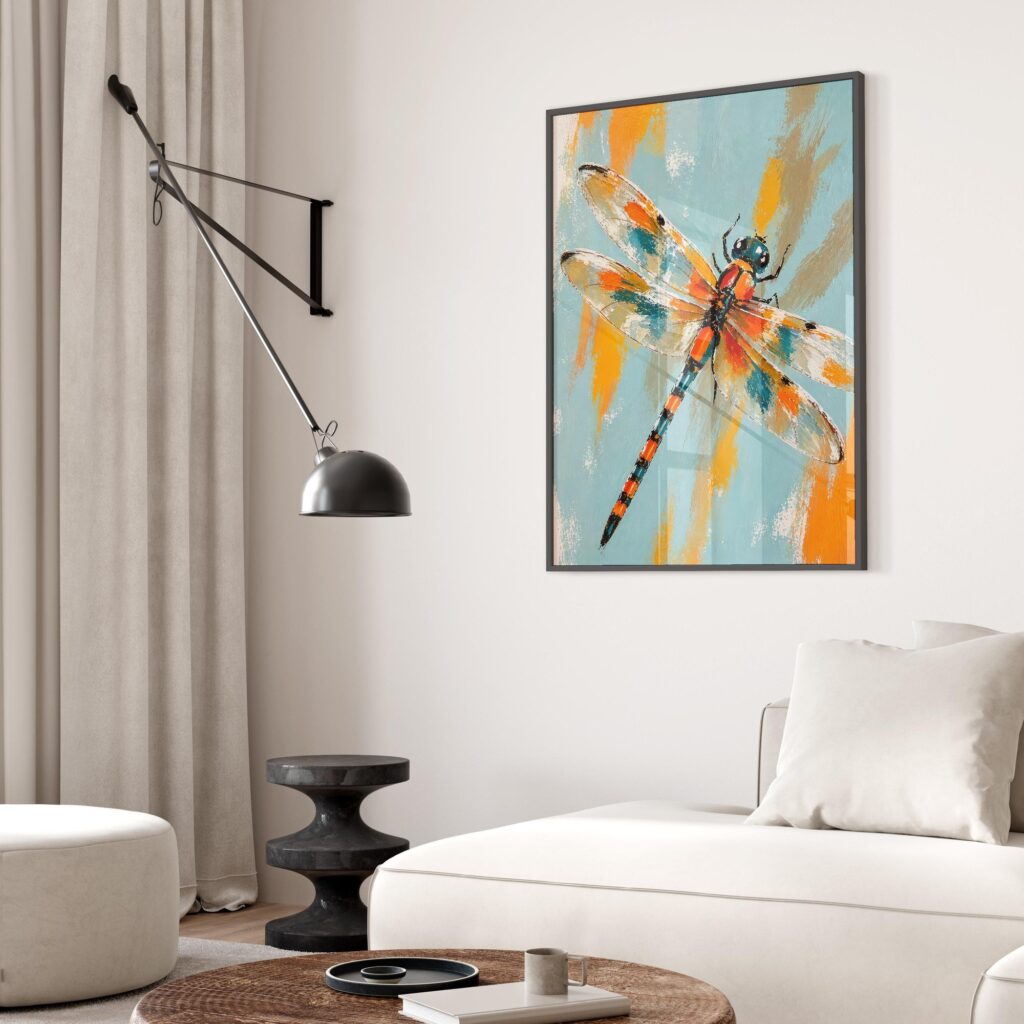 Dragonfly Painting Print
