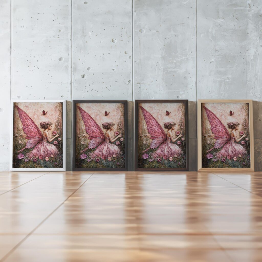 Fairy Butterfly Painting Print