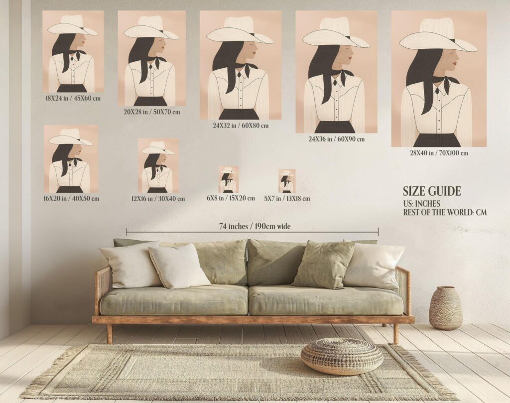 Fashion Cowgirl Print