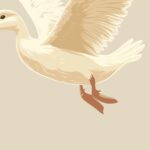 Flying Pekin Duck Wall Art