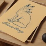 Fox I Know Things Vintage Ink Illustration Art Print