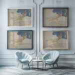 Fox in the Rain Nursery Art Print