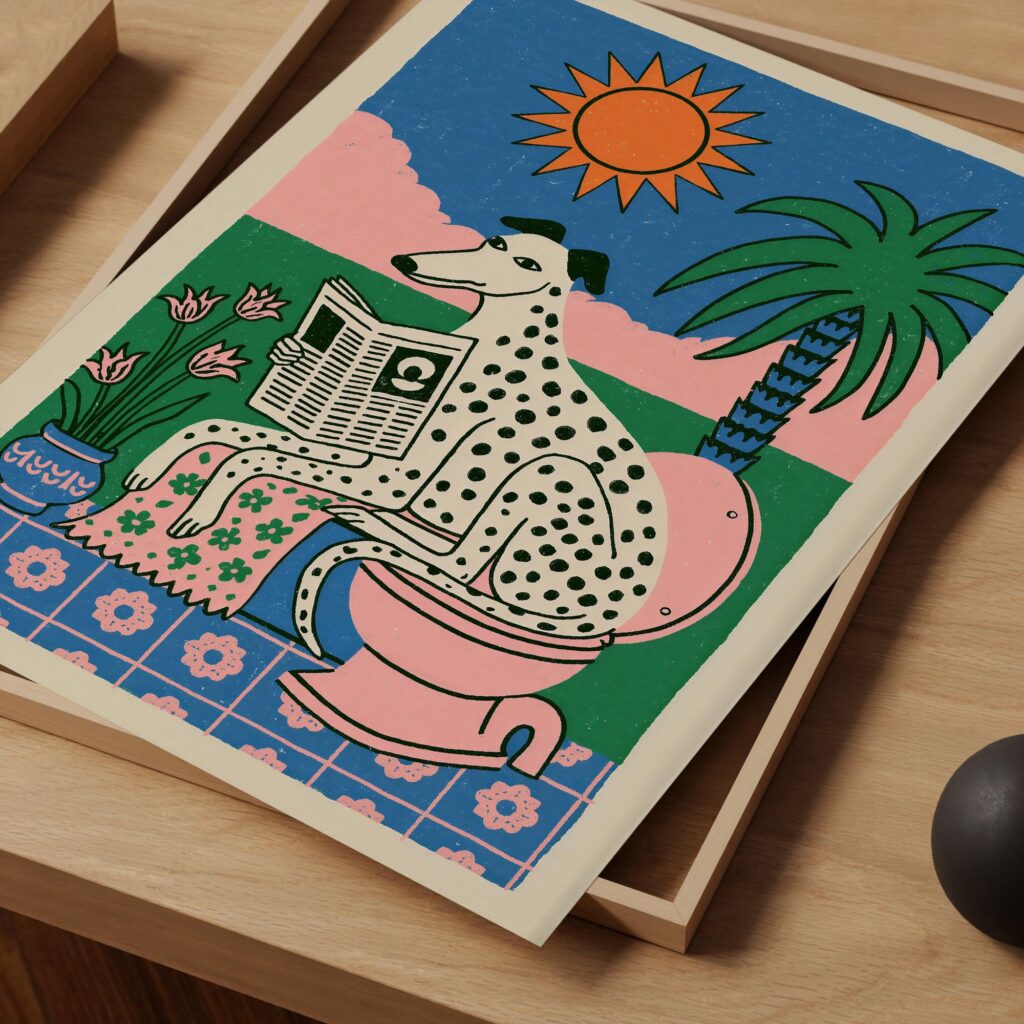 Funny Bathroom Print