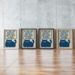 Funny Cat Entry Sign Wall Art