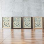Funny Cat Kitchen Wall Art