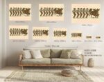 Funny Cowboys and Bulls Line Dance Print