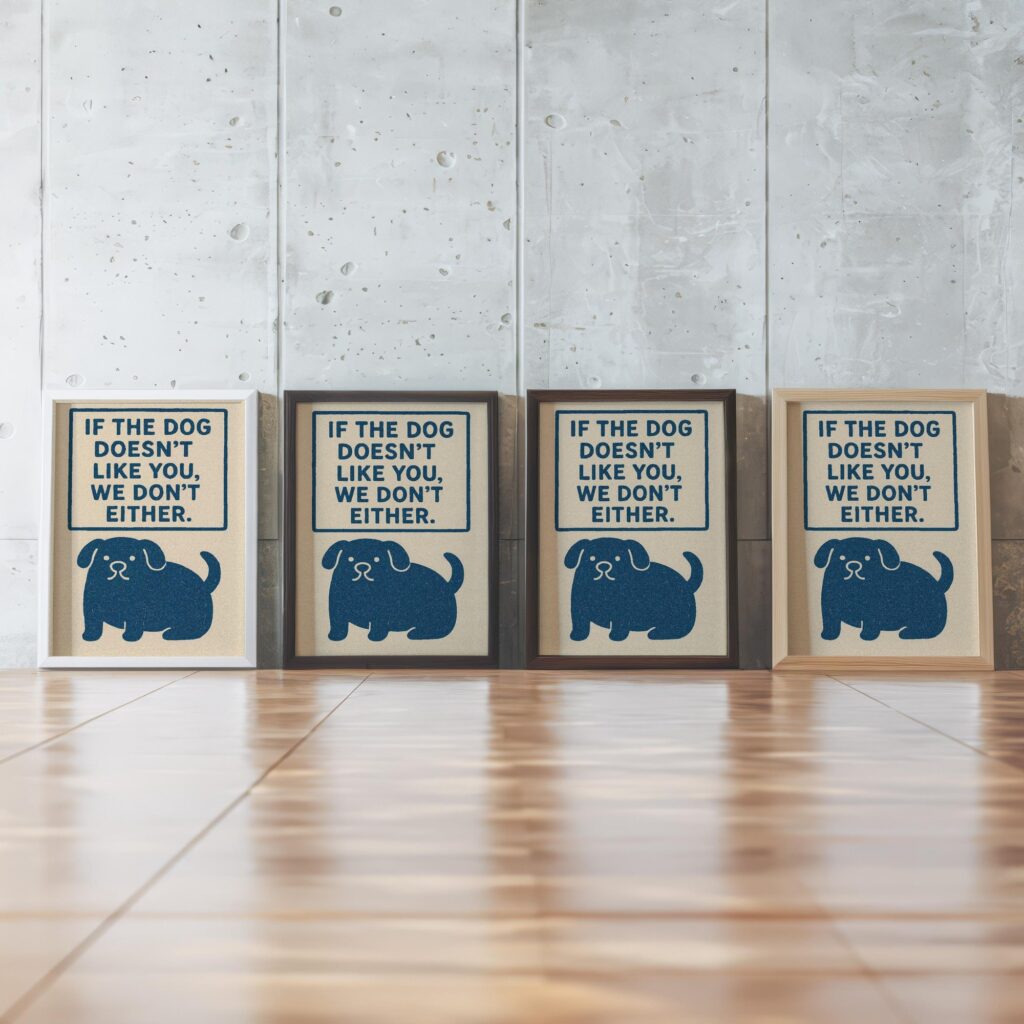Funny Dog Entryway Print