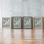 Funny Hamster Sign Art Print