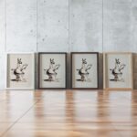 Funny Llama Bathroom Art Print