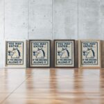 Funny Unicorn Wine Print