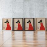 German Shepherd Coffee Art Print