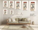 Giddy Up Darling Cowgirl Matchbox Art Print