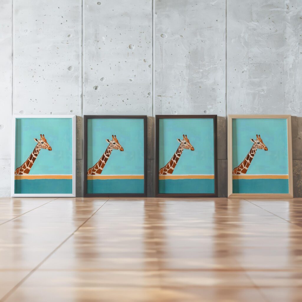 Giraffe Safari Wall Art