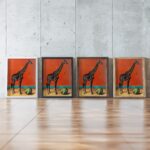 Giraffe with Ball Art Print